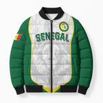 Custom Senegal Football 2026 Bomber Puffer Jacket Proud Lions of Teranga Spirit