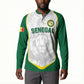 Custom Senegal Football 2026 Button Sweatshirt Proud Lions of Teranga Spirit