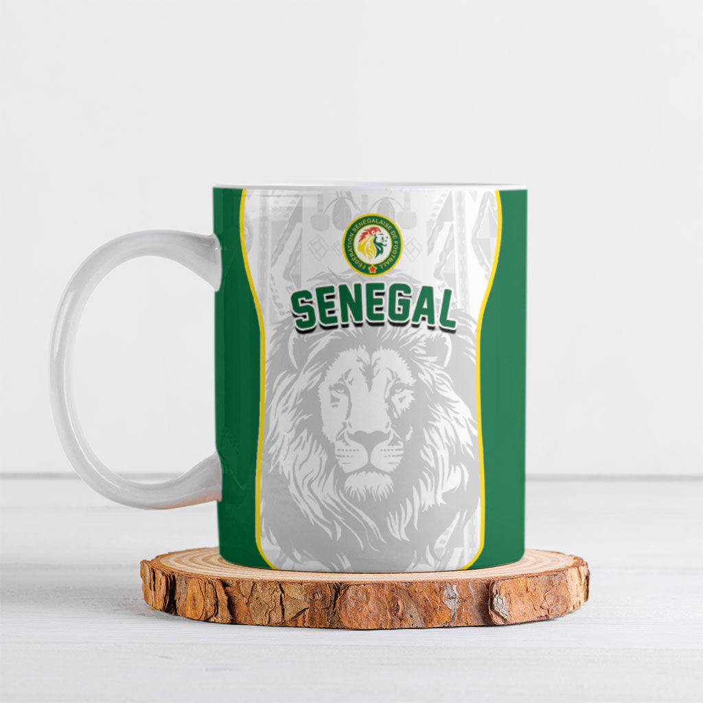 Custom Senegal Football 2026 Ceramic Mug Proud Lions of Teranga Spirit