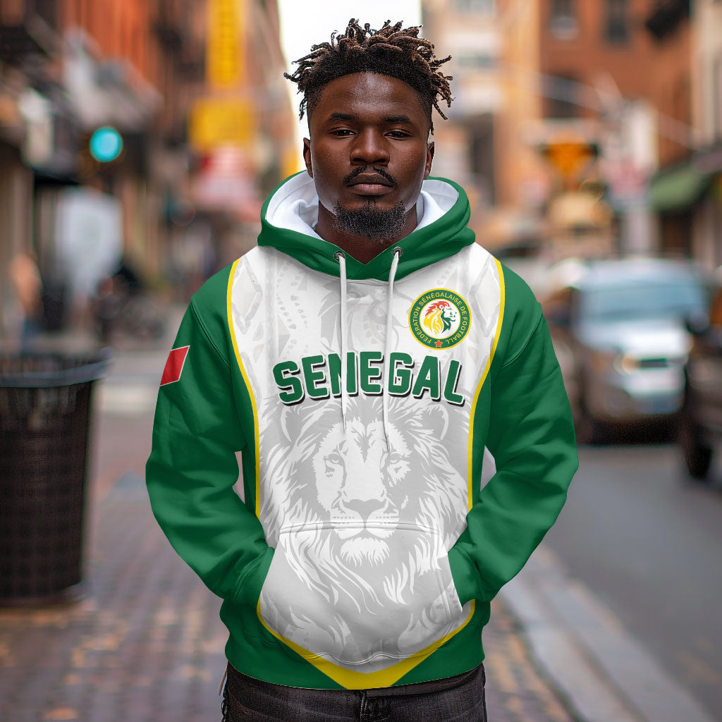 Custom Senegal Football 2026 Hoodie Proud Lions of Teranga Spirit