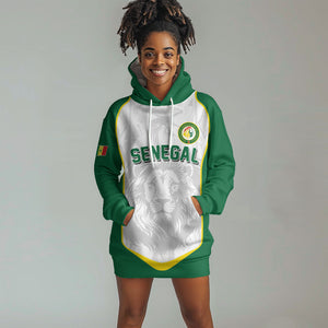 Custom Senegal Football 2026 Hoodie Dress Proud Lions of Teranga Spirit