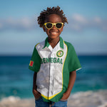 Custom Senegal Football 2026 Kid Hawaiian Shirt Proud Lions of Teranga Spirit