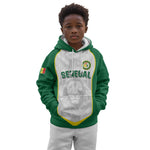 Custom Senegal Football 2026 Kid Hoodie Proud Lions of Teranga Spirit