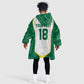 Custom Senegal Football 2026 Kid Wearable Blanket Hoodie Proud Lions of Teranga Spirit