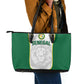 Senegal Football 2026 Leather Tote Bag Proud Lions of Teranga Spirit