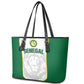 Senegal Football 2026 Leather Tote Bag Proud Lions of Teranga Spirit