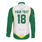 Custom Senegal Football 2026 Long Sleeve Button Shirt Proud Lions of Teranga Spirit