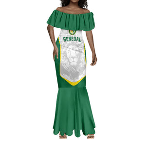 Custom Senegal Football 2026 Mermaid Dress Proud Lions of Teranga Spirit