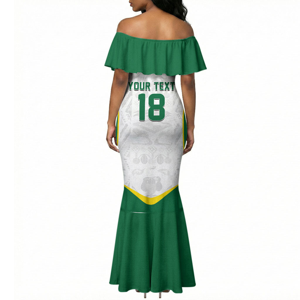 Custom Senegal Football 2026 Mermaid Dress Proud Lions of Teranga Spirit