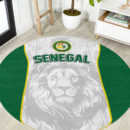 Senegal Football 2026 Round Carpet Proud Lions of Teranga Spirit