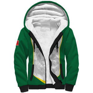 Custom Senegal Football 2026 Sherpa Hoodie Proud Lions of Teranga Spirit