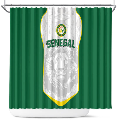 Senegal Football 2026 Shower Curtain Proud Lions of Teranga Spirit