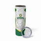 Custom Senegal Football 2026 Skinny Tumbler Proud Lions of Teranga Spirit