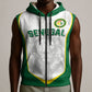 Custom Senegal Football 2026 Sleeveless Zip Hoodie Proud Lions of Teranga Spirit