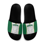 Senegal Football 2026 Slide Sandals Proud Lions of Teranga Spirit