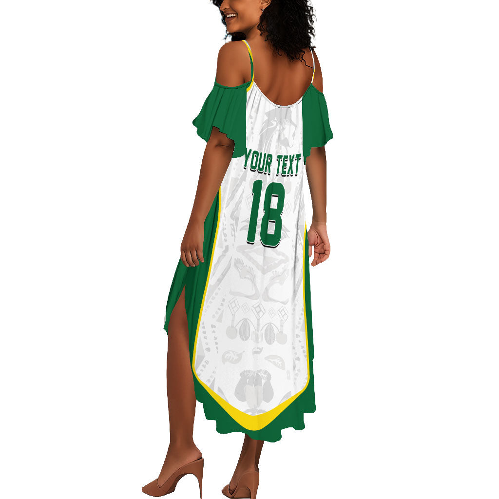 Custom Senegal Football 2026 Summer Maxi Dress Proud Lions of Teranga Spirit