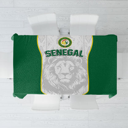 Senegal Football 2026 Tablecloth Proud Lions of Teranga Spirit