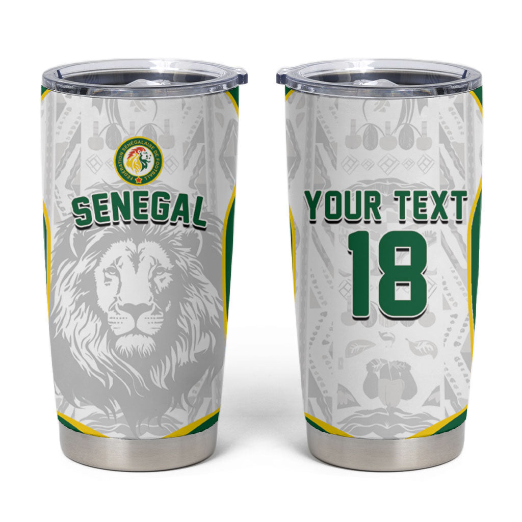 Custom Senegal Football 2026 Tumbler Cup Proud Lions of Teranga Spirit