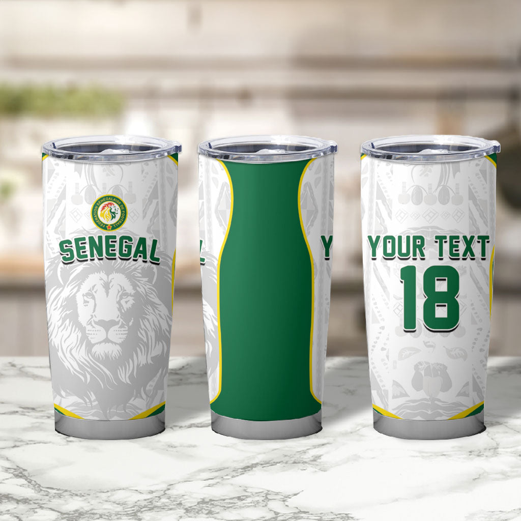 Custom Senegal Football 2026 Tumbler Cup Proud Lions of Teranga Spirit