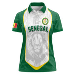 Custom Senegal Football 2026 Women Polo Shirt Proud Lions of Teranga Spirit
