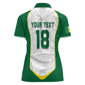Custom Senegal Football 2026 Women Polo Shirt Proud Lions of Teranga Spirit