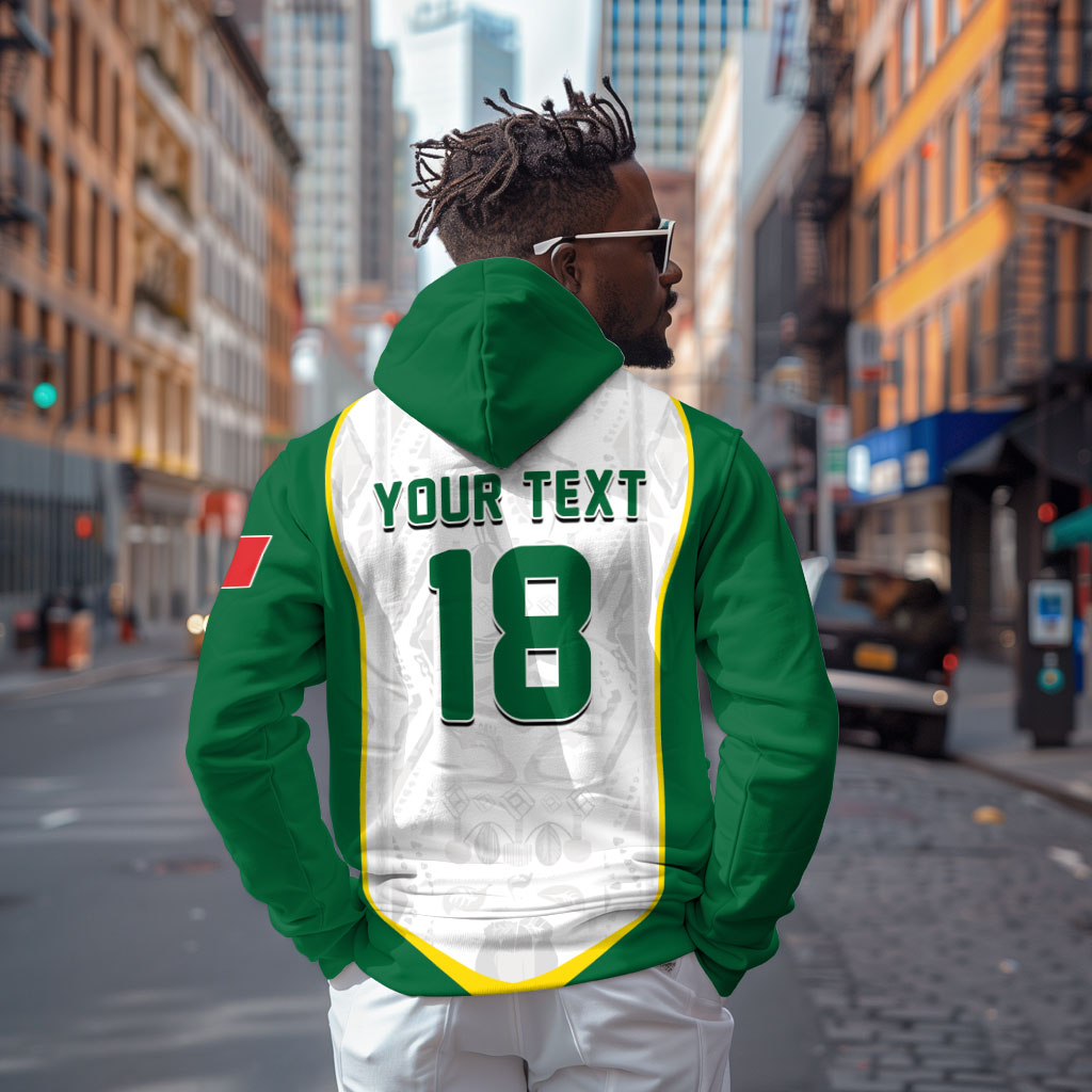 Custom Senegal Football 2026 Zip Hoodie Proud Lions of Teranga Spirit