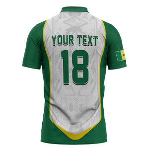 Custom Senegal Football 2026 Zipper Polo Shirt Proud Lions of Teranga Spirit