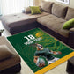 Rugby South Africa Champion Custom Area Rug Springboks Mascot - African Pride