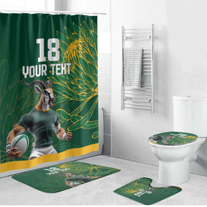 Rugby South Africa Champion Custom Bathroom Set Springboks Mascot