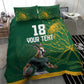 Rugby South Africa Champion Custom Bedding Set Springboks Mascot - African Pride