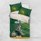 Rugby South Africa Champion Custom Bedding Set Springboks Mascot - African Pride