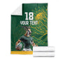 Rugby South Africa Champion Custom Blanket Springboks Mascot - African Pride