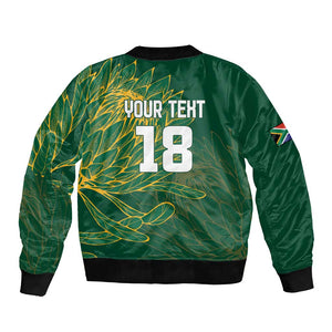 Rugby South Africa Champion Custom Bomber Jacket Springboks Mascot - African Pride