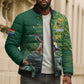 Rugby South Africa Champion Custom Bomber Puffer Jacket Springboks Mascot