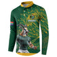 Rugby South Africa Champion Custom Button Sweatshirt Springboks Mascot