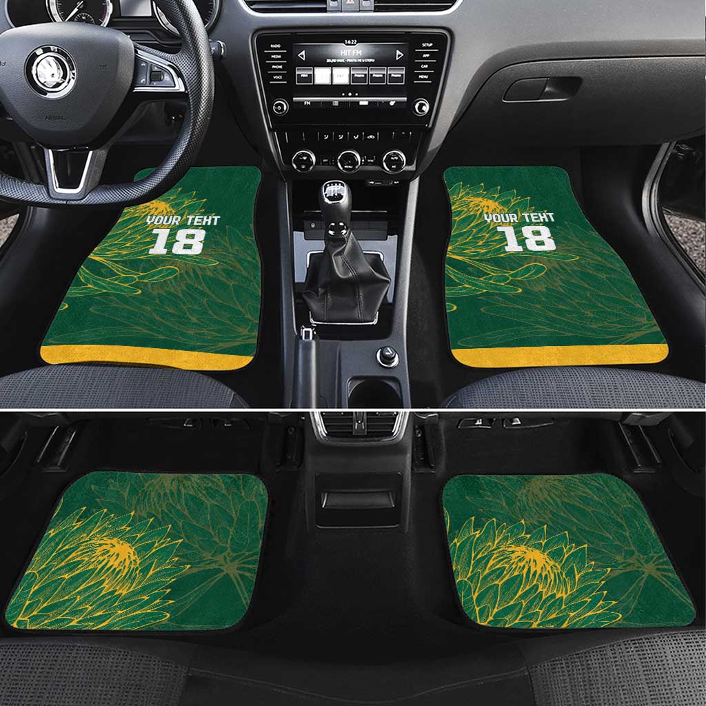 Rugby South Africa Champion Custom Car Mats Springboks Mascot - African Pride