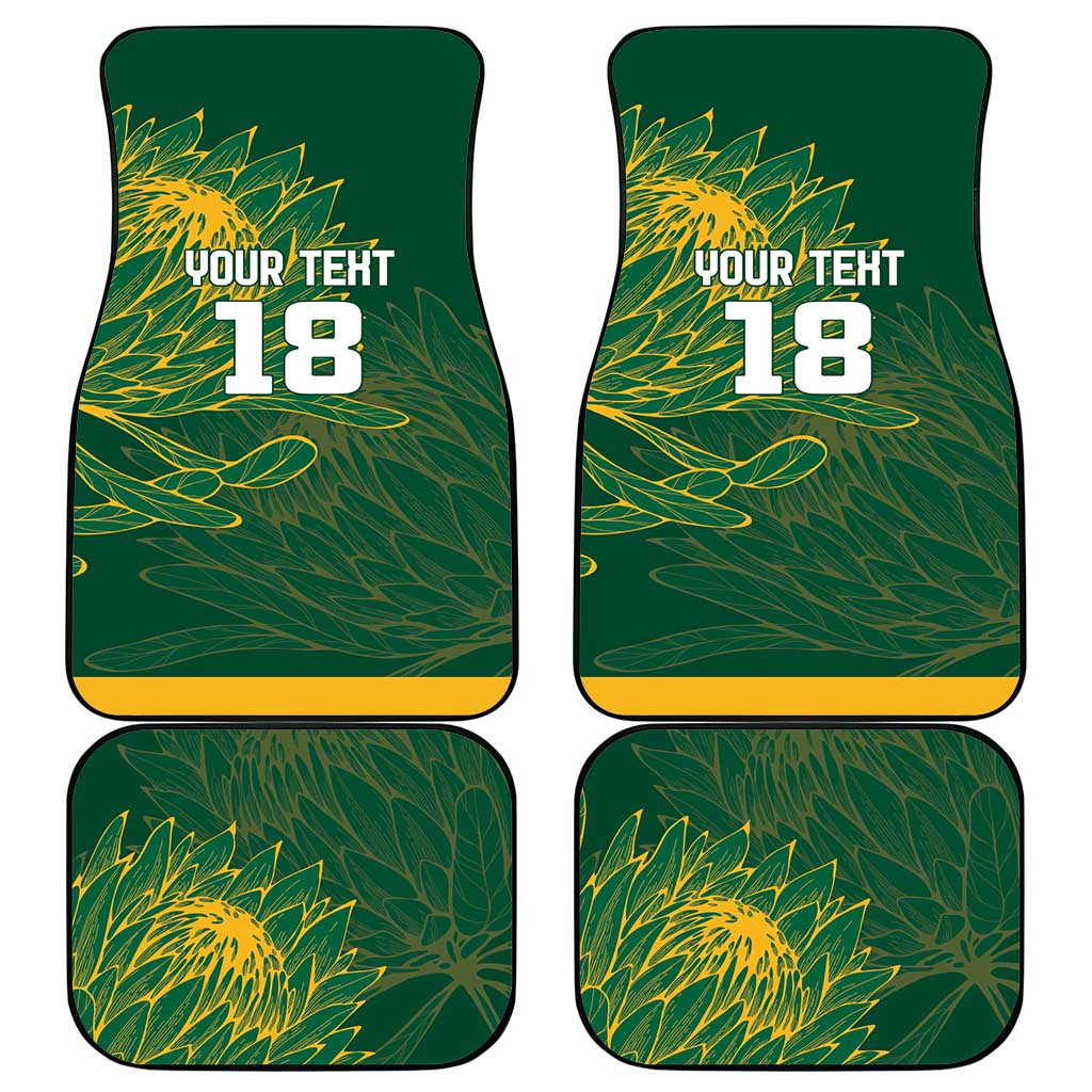 Rugby South Africa Champion Custom Car Mats Springboks Mascot - African Pride