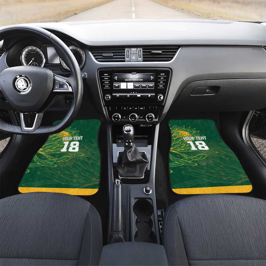 Rugby South Africa Champion Custom Car Mats Springboks Mascot - African Pride