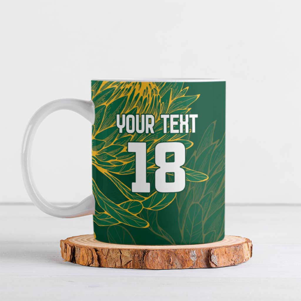 Rugby South Africa Champion Custom Ceramic Mug Springboks Mascot by ...