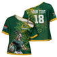 Rugby South Africa Champion Custom Cross Shoulder Shirt Springboks Mascot