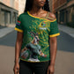 Rugby South Africa Champion Custom Cross Shoulder Shirt Springboks Mascot