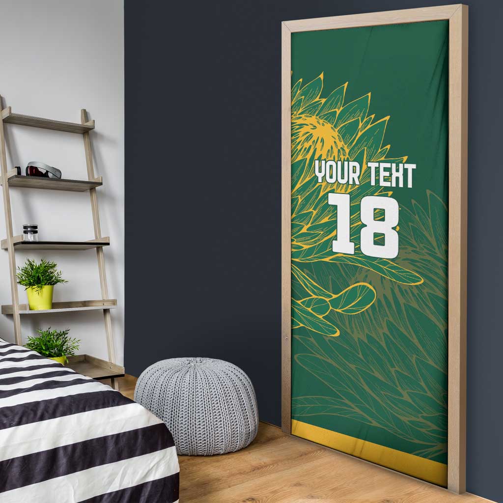 Rugby South Africa Champion Custom Door Cover Springboks Mascot