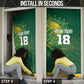 Rugby South Africa Champion Custom Door Cover Springboks Mascot