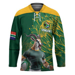 Rugby South Africa Champion Custom Hockey Jersey Springboks Mascot