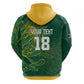 Rugby South Africa Champion Custom Hoodie Springboks Mascot - African Pride