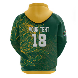 Rugby South Africa Champion Custom Hoodie Springboks Mascot - African Pride