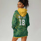 Rugby South Africa Champion Custom Hoodie Dress Springboks Mascot - African Pride
