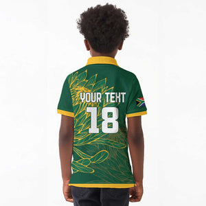 Rugby South Africa Champion Custom Kid Polo Shirt Springboks Mascot - African Pride