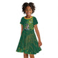 Rugby South Africa Champion Custom Kid Short Sleeve Dress Springboks Mascot - African Pride