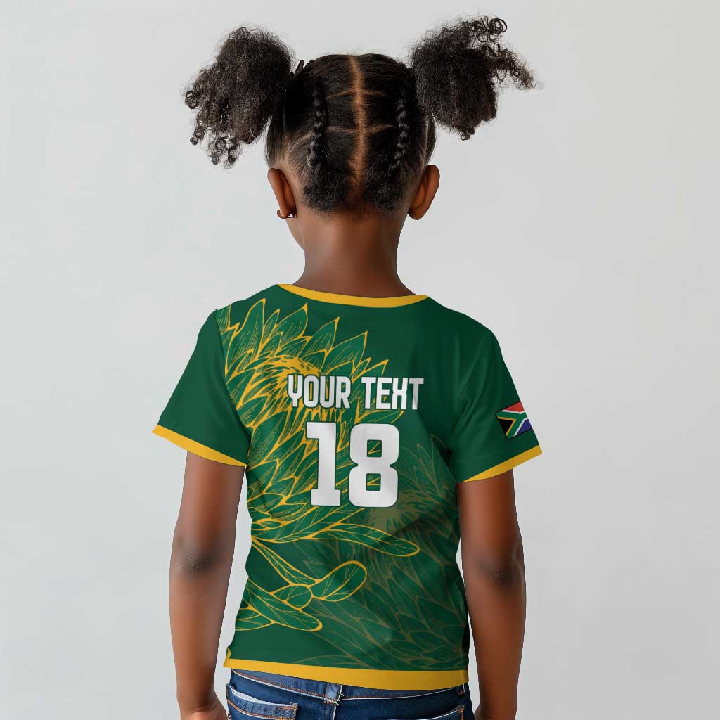 Rugby South Africa Champion Custom Kid T shirt Springboks Mascot - African Pride